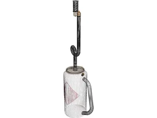 Drip Torch 3D Model preview