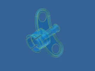 Luer Adapter 3D Model preview