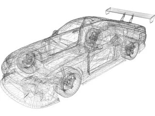 Nissan S15 Silvia Drift 3D Model preview