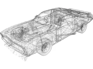 Plymouth AAR Cuda 3D Model preview