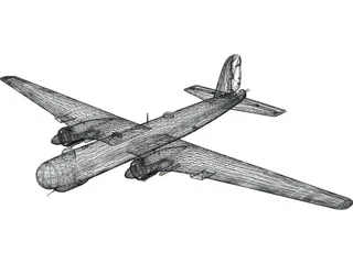 Heinkel He 177 3D Model preview