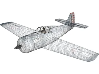 F4F-4 Wildcat 3D Model preview