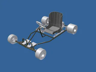Racing Kart 3D Model preview
