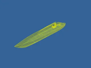 Speedboat 3D Model preview