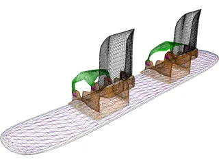 Skateboard 3D Model preview
