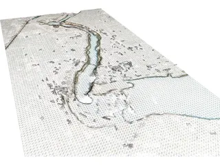 Niagara Falls City 3D Model preview