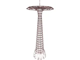 Parachute Jump in Coney Island 3D Model preview