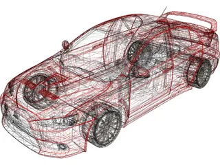 Mitsubishi Lancer Evo X (2008) 3D Model preview