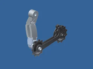 Bike Rear Derallieur 3D Model preview