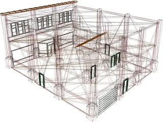 Urban Building 3D Model preview