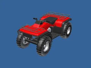 Honda Rancher 3D Model preview