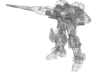 Gundam Centurion 3D Model preview