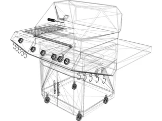BBQ Grill 3D Model preview