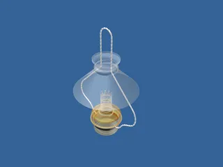 Kitchen Hanging Lamp 3D Model preview