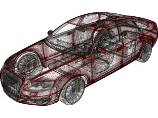 Audi A6 3D Model preview