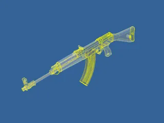 VZ58 Automatic Gun 3D Model preview