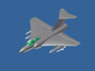 Gloster Javelin 3D Model preview