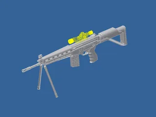 Sniper Rifle 3D Model preview