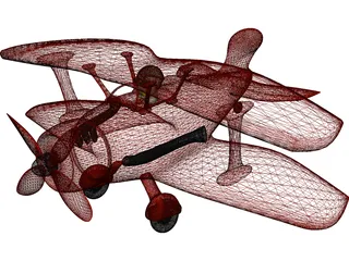 Toy Airplane 3D Model preview