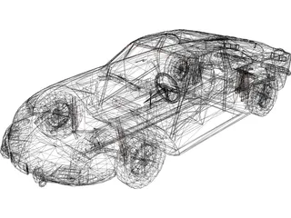 Renault Alpine A110 3D Model preview