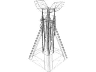 Jack Stand 3D Model preview