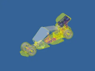 Controlled Car 3D Model preview