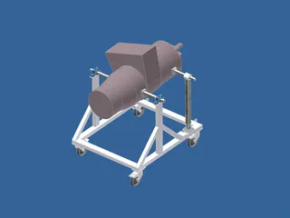 Aircraft APU Stand 3D Model preview