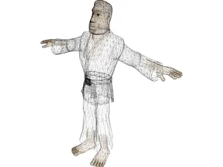 Martial Artist 3D Model preview