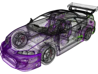 Mitsubishi Eclipse [Tuned] 3D Model preview