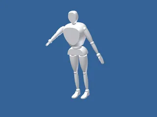 Anthropomorphic Man 3D Model preview