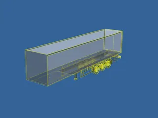 Trailer 3D Model preview