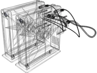 Lacie Hard Drive 3D Model preview