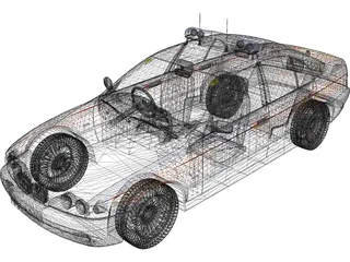 BMW Police 3D Model preview
