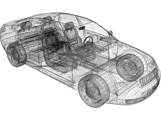 Audi A4 3D Model preview