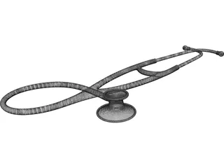 Stethoscope 3D Model preview