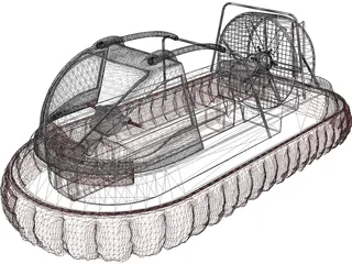 Hovercraft GTX 3D Model preview