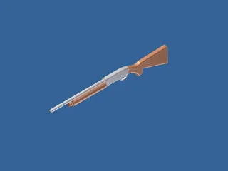 Remington 11-87 Police 3D Model preview