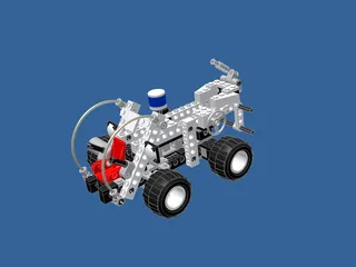Miami Police Patrol Lego 3D Model preview