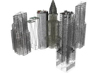 Buildings 3D Model preview