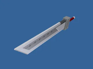 Buster Blade 3D Model preview
