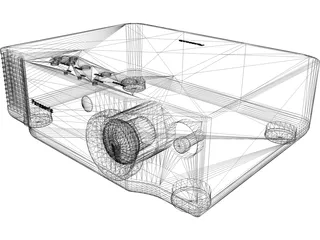 Panasonic Projector 3D Model preview