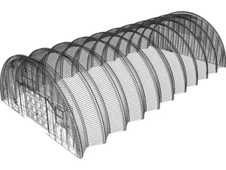 Hangar 3D Model preview