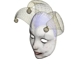 Jolly Mask 3D Model preview