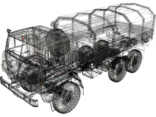 Kamaz 4310 3D Model preview