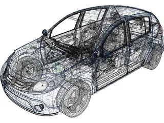 Renault/Dacia Sandero 3D Model preview