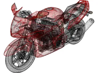 Honda CBR1100XX 3D Model preview