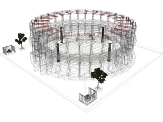 Provincial Ancient Arena 3D Model preview