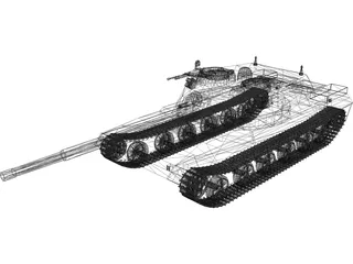 Russian T-102 3D Model preview