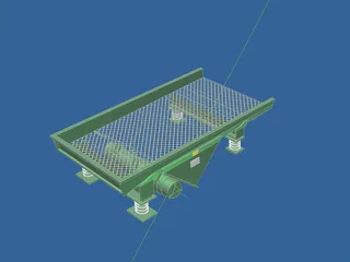Vibratory Feeder 3D Model preview