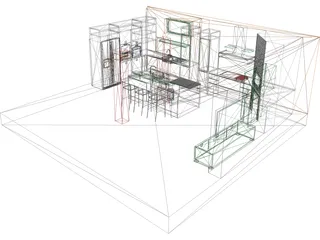 Kitchen 3D Model preview